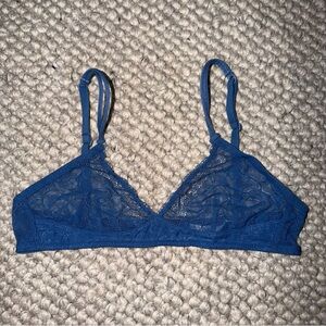 American Apparel Blue Lace Bralette